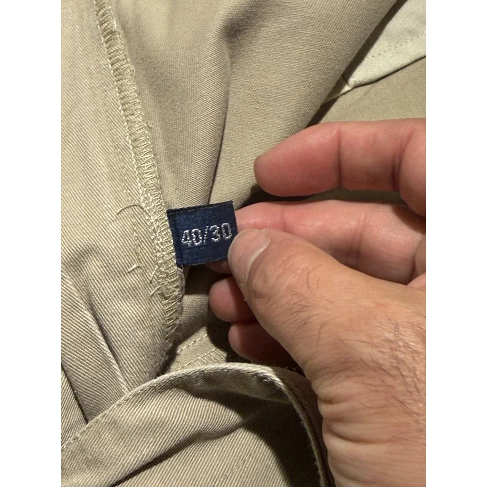 Vintage Polo Ralph Lauren Andrew Pant Men's 40x30 (38x30) Pleated‎ Chino Tan